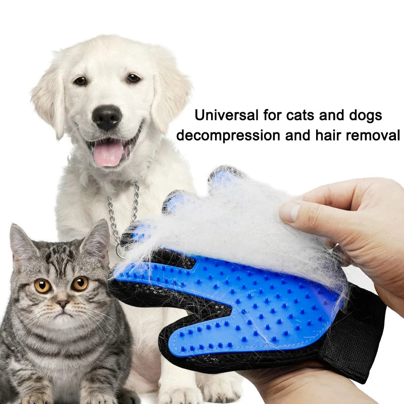Pet Grooming Gloves for Cats Dogs Pet Brush Glove for Cat Dog Hair Remover Brush Dog Deshedding Cleaning Combs Massage Gloves - Roy Entreprise
