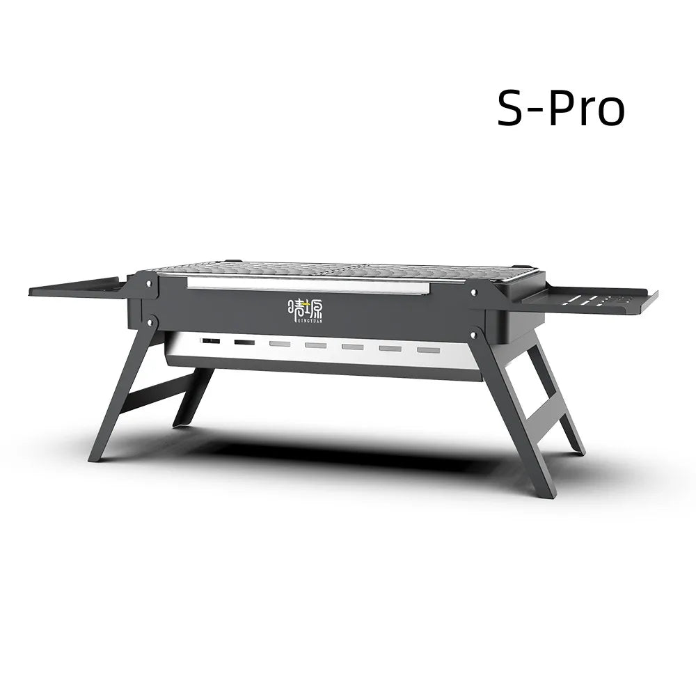 Detachable Camping Grill Portable Mini Stove Folding Barbecue Cookstove Durable Foldable BBQ Grill Rack Outdoor Cookware - Roy Entreprise