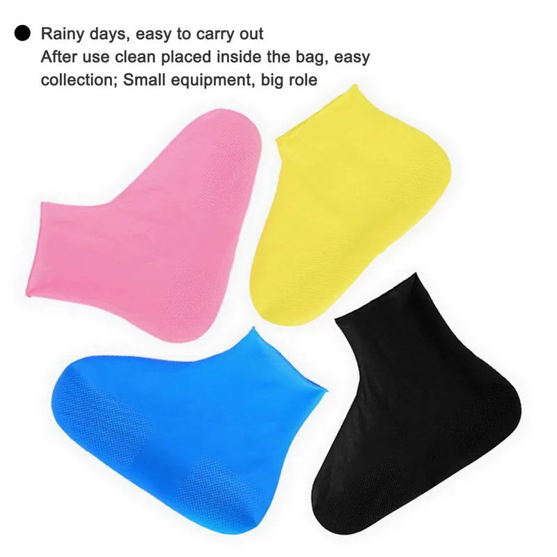 Waterproof Silicone Shoe Covers Reusable Non-Slip Wear-Resistant Rain Shoe Covers Protector Anti-Slip Boot For Outdoor Rainy Day - Roy Entreprise