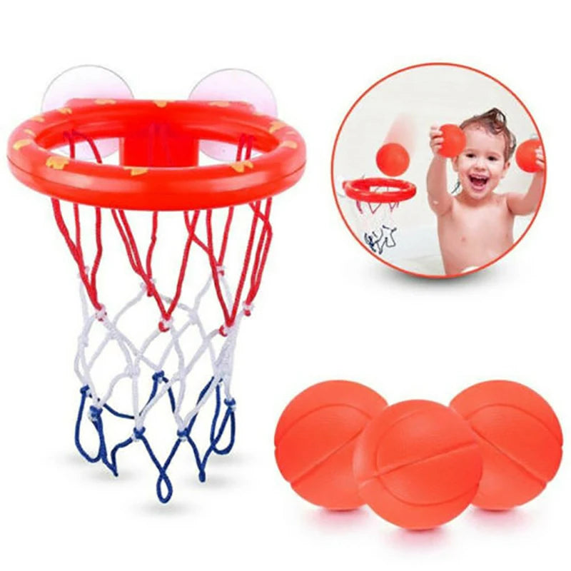 Baby Bath Toys Suction Cup Shooting Basketball Hoop With 3 Ball Bathroom Bathtub Shower Toy Kid Play Water Game Toy For Children - Roy Entreprise