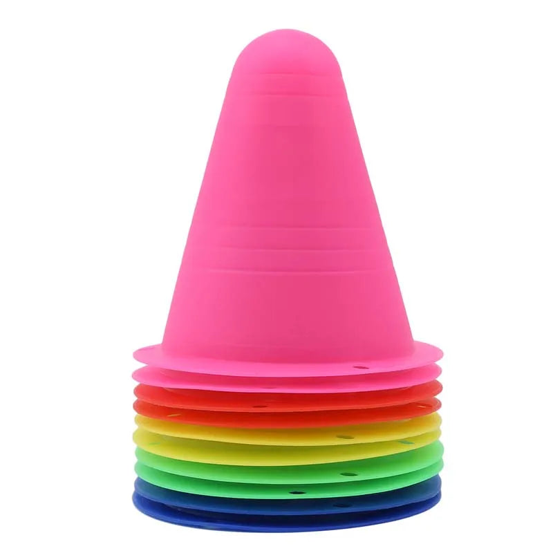 Amazing 10Pcs/Set Skate Marker Training Road Cones Roller Football Soccer Rugby Soft Tower Skating Obstacle Roller Skate Pile Suppplies - Roy Entreprise