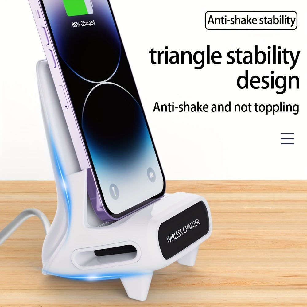 Support Universel Portable Pour Téléphone Portable, Charge Rapide 15W, Mini Chaise, Haut-parleur, Bureau, Chargeur Sans Fil - Roy Entreprise